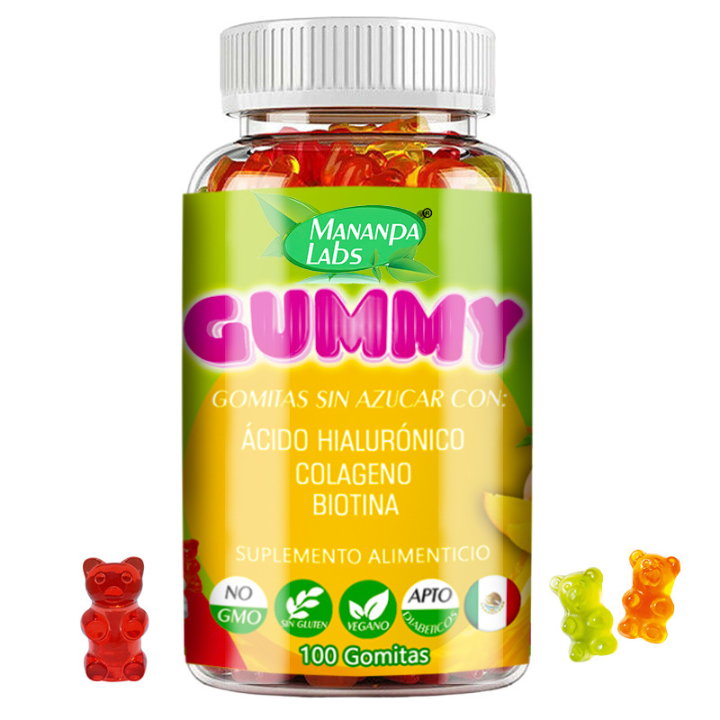 Gomitas de Colageno Gummy sin Azucar Suplemento Alimenticio